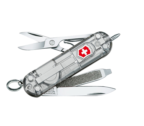Нож-брелок Victorinox Classic Signature Lite, 58 мм, 7 функций, серебристый 0.6226.T7 от прозводителя Victorinox