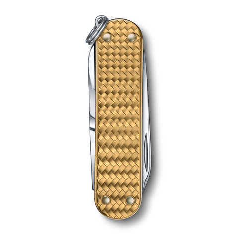 Нож-брелок Victorinox Classic SD Precious Alox, 58 мм, 5 функций, "Brass Gold" (подар. упаковка) 0.6221.408G от прозводителя Victorinox