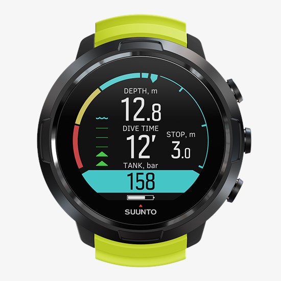 Компьютер для погружений Suunto D5 Black Lime, черные с зеленым ремешком SS050191000 от прозводителя Suunto 