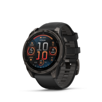 Garmin Fenix ​​8 — 47 мм AMOLED — сапфировый карбоновый серый DLC титановый с ремешком черно/серого цвета 010-02904-21 от прозводителя Garmin