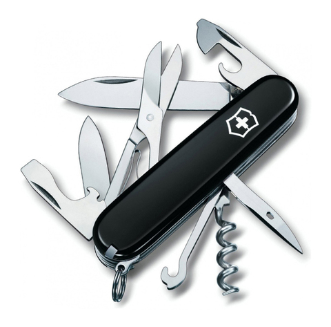 Нож Victorinox Climber, 91 мм, 14 функций, черный 1.3703.3 от прозводителя Victorinox
