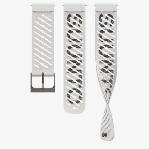 Силиконовый ремешок Suunto Athletic 5 22 мм Pearl White S+M, белый SS050959000 от прозводителя Suunto 