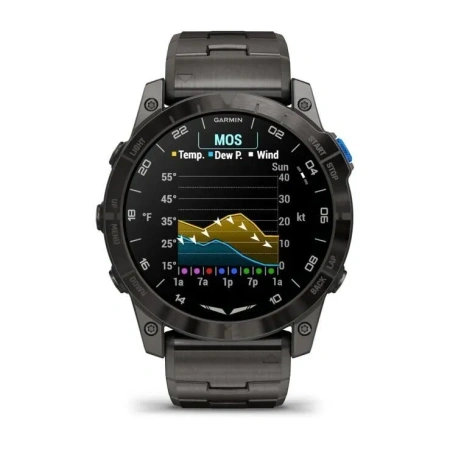 Garmin D2 Mach 1 Pro - 51 мм Pro: Titanium Bracelet | Vented Titanium Bracelet