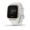 Garmin Venu Sq | Light Gold Aluminium Bezel with White Case and Silicone Band