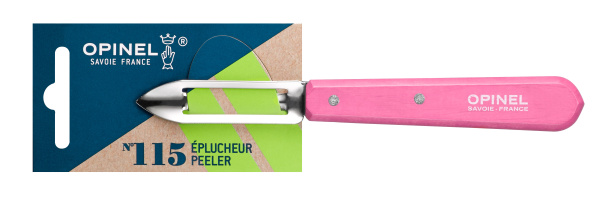 Нож для чистки овощей Opinel №115, деревянная рукоять, блистер, нержавеющая сталь, розовый 002038 002038 от прозводителя Opinel