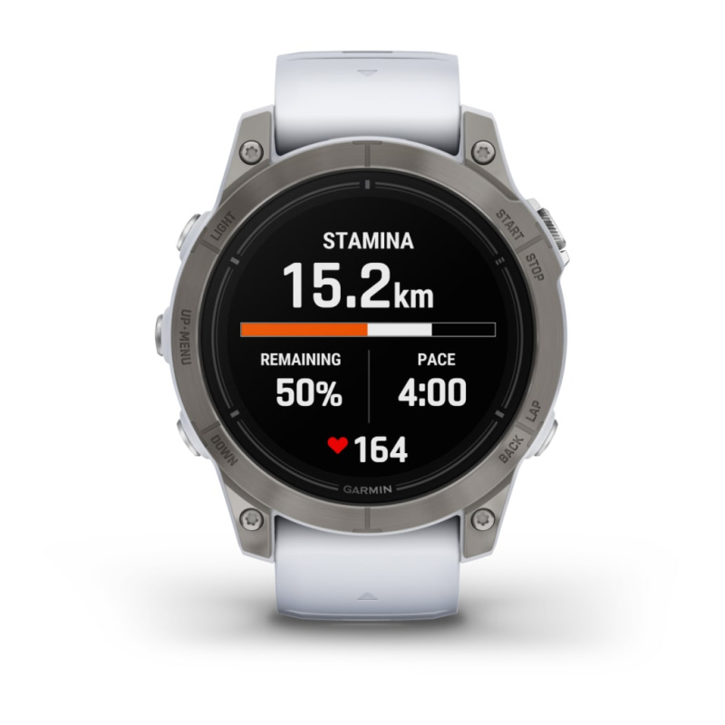 Garmin Epix Pro (Gen 2) - 47 мм SAPPHIRE | Titanium with Whitestone Band