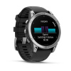 Garmin Fenix E - 47 мм AMOLED | Stainless steel with Black silicone band