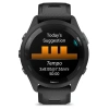 Garmin Forerunner 265 - 46 мм | Black Bezel and Case with Black/Powder Gray Silicone Band