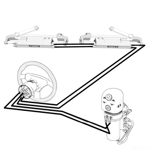 Комплект ГСУ с гидроусилителем Masterdrive (Укомплектованный) MD40F от прозводителя Ultraflex