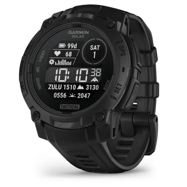 GARMIN Instinct 3 – 45 mm, Solar, Tactical Black with Black Band 010-02934-50 010-02934-50 от прозводителя Garmin