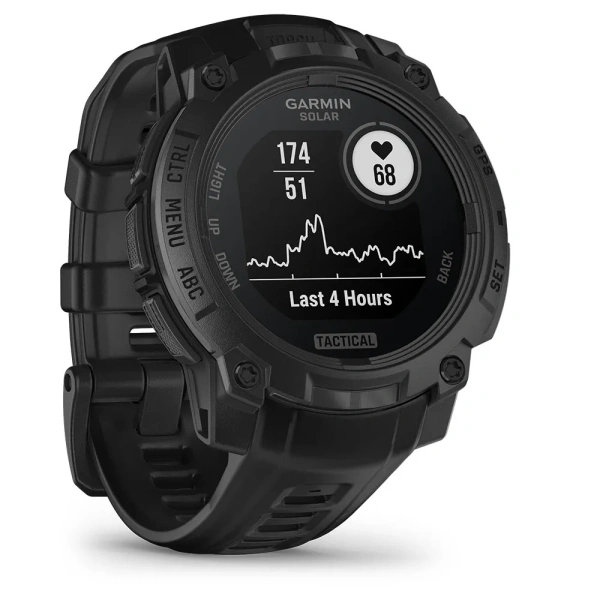 GARMIN Instinct 3 – 45 mm, Solar, Tactical Black with Black Band 010-02934-50 010-02934-50 от прозводителя Garmin