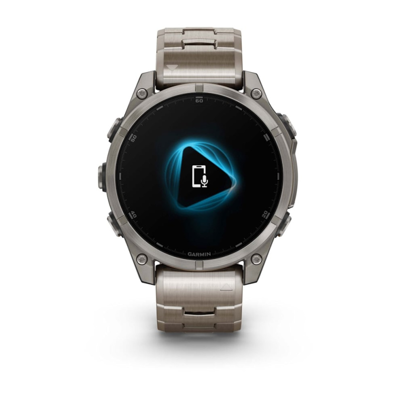 Garmin Fenix 8 - 47 мм AMOLED | SAPPHIRE | Titanium with Vented titanium bracelet