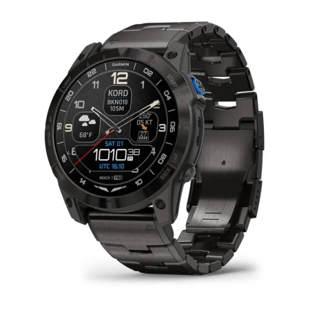 Garmin D2 Mach 1 Pro - 51 мм Pro: Titanium Bracelet | Vented Titanium Bracelet