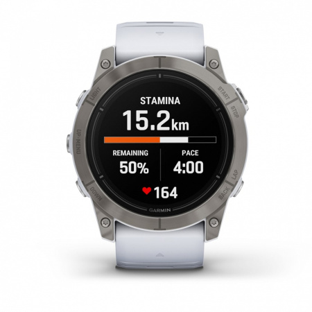 Garmin Epix Pro (Gen 2) - 51 мм SAPPHIRE | Titanium with Whitestone Band