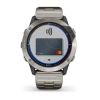 Garmin Quatix 6 - 47 мм Standard Edition | Grey with Captain Blue Band