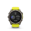 Garmin Fenix 8 - 51 мм SOLAR | SAPPHIRE | Titanium with Amp yellow/graphite silicone band