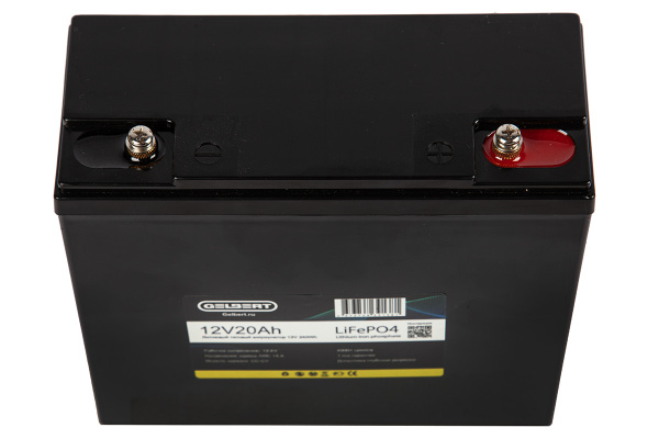 Аккумуляторная батарея литиевая Gelbert LiFePO4 (12V/20Ah/20A) [6-DZF-20, 6-DZM-20] 172 от прозводителя Gelbert