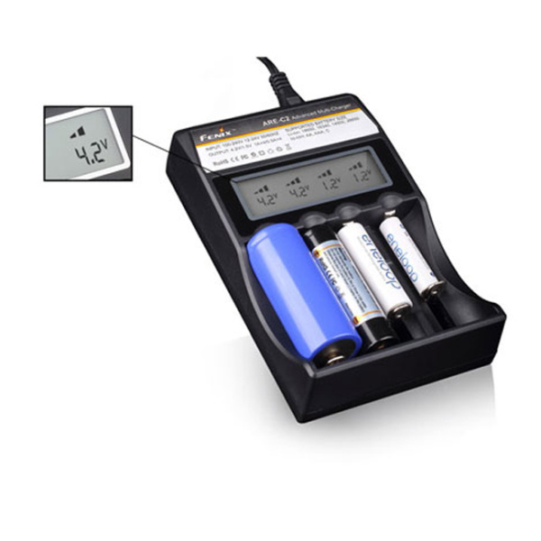 Зарядное устройство Fenix Charger ARE-C2 (18650, 16340, 14500, 26650, AA, ААА, С) ARE-C2 от прозводителя Fenix