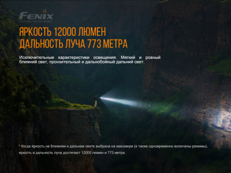 Фонарь Fenix поисковый LR40R 10000 люмен LR40R от прозводителя Fenix