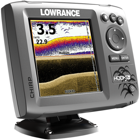 Lowrance HOOK-5 Mid/High/DownScan™